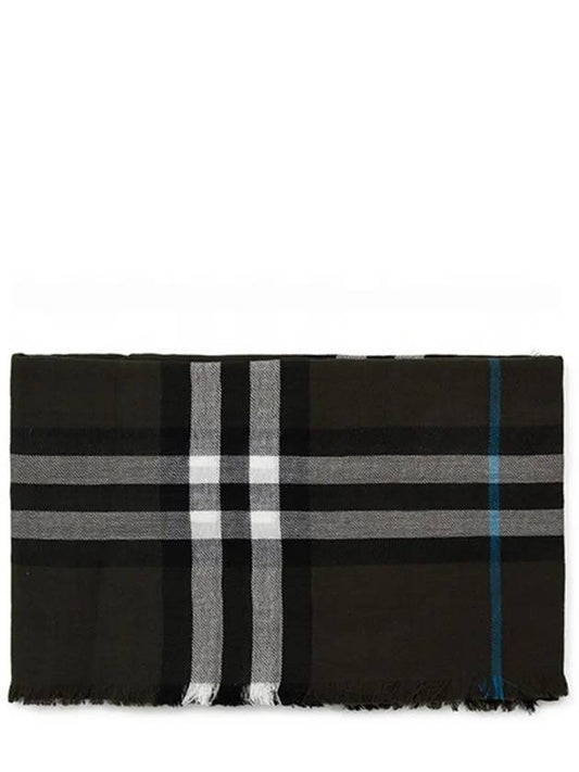 Check Wool Scarf Brown - BURBERRY - BALAAN 2