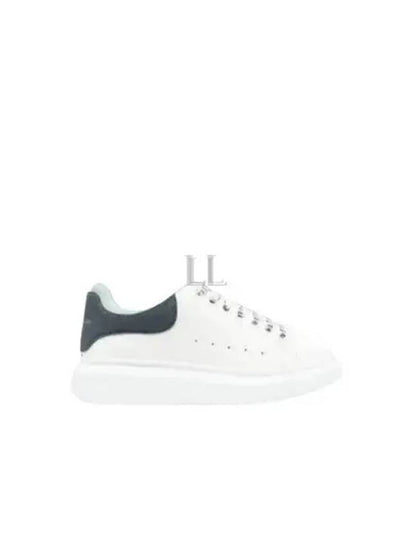 Women's Larry Oversole Blue Grey Tab Low Top Sneakers White - ALEXANDER MCQUEEN - BALAAN 2