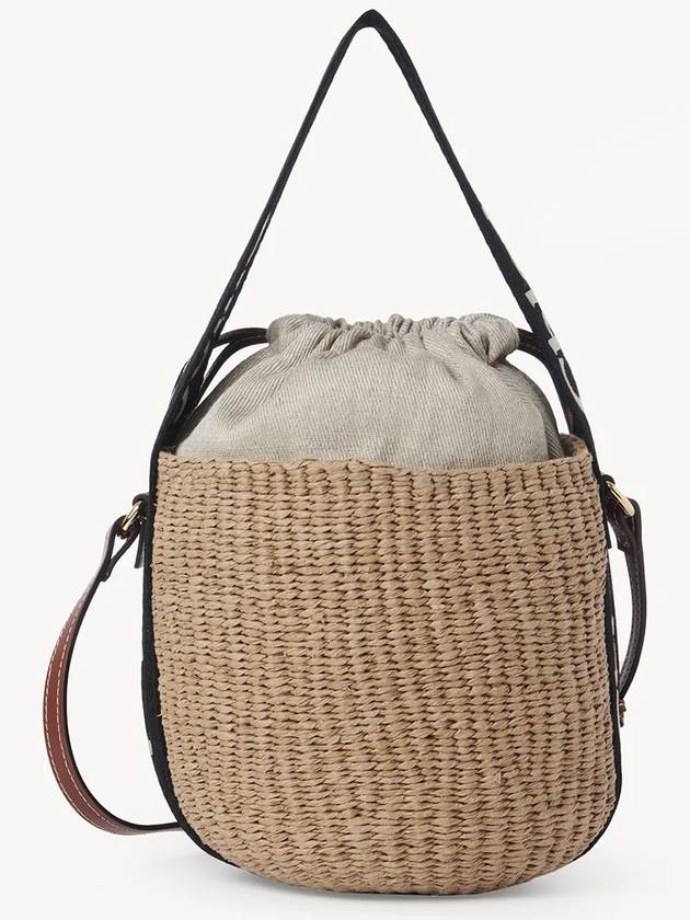 Small Woody Logo Bucket Bag Beige - CHLOE - BALAAN 5