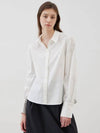 Classic Open Collar Shirt White - LESEIZIEME - BALAAN 2