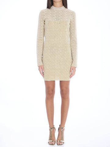 Pb Labyrinth Monogram Dress - BALMAIN - BALAAN 1