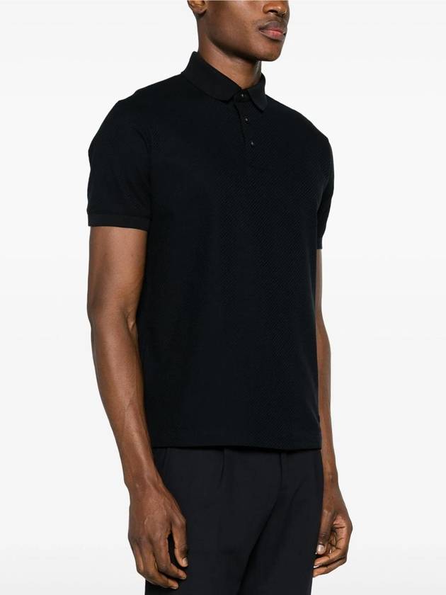 Striped Jacquard Polo Shirt 3D1FM21JGYZ - EMPORIO ARMANI - BALAAN 3