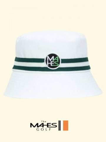 Bucket Hat White Orange Label Green Stripe Bucket Hat EC00686 - MAHES - BALAAN 1