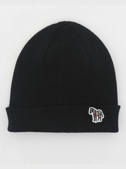 Zebra Patch Logo Beanie Black - PAUL SMITH - BALAAN 2