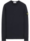 Logo Wappen Patch Crew Neck Long Sleeve T Shirt Navy - STONE ISLAND - BALAAN 2