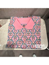 Women's T-Shirt Canoe Print Polo Neck Short Sleeve T-Shirt Rose Pop 36 H3E4602DB7I36 - HERMES - BALAAN 3