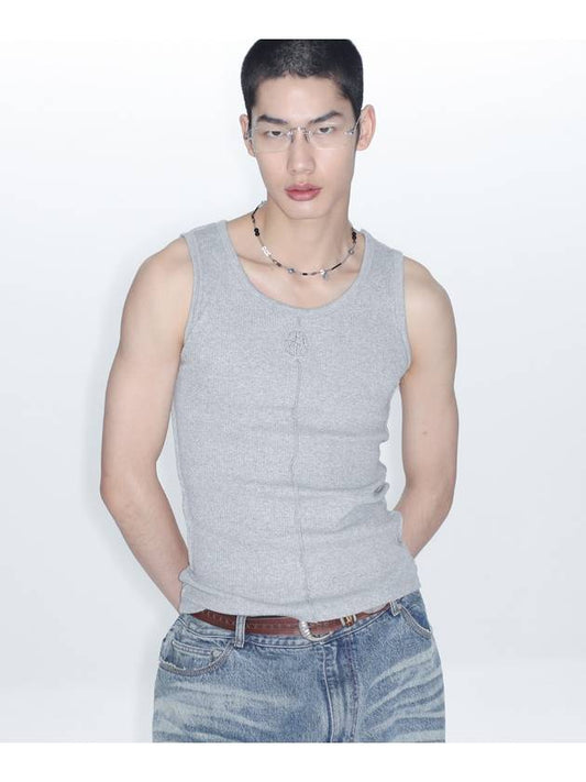 vintage sleeveless gray - LECYTO - BALAAN 2