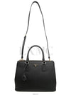 Galleria Saffiano Double Zipper Tote Bag Large Black 1BA274 - PRADA - BALAAN 10