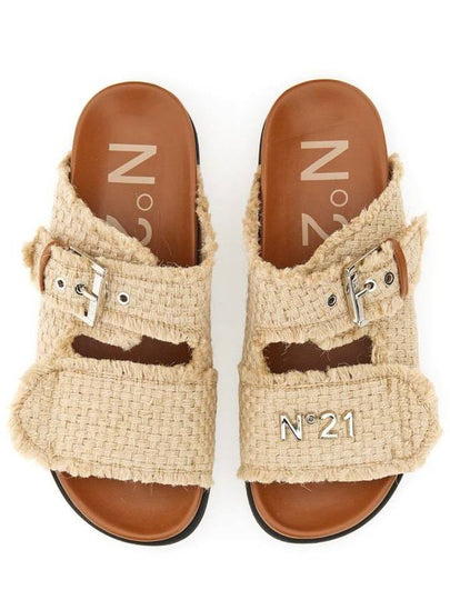 N°21 Slide Sandal With Logo - Nº 21 - BALAAN 2