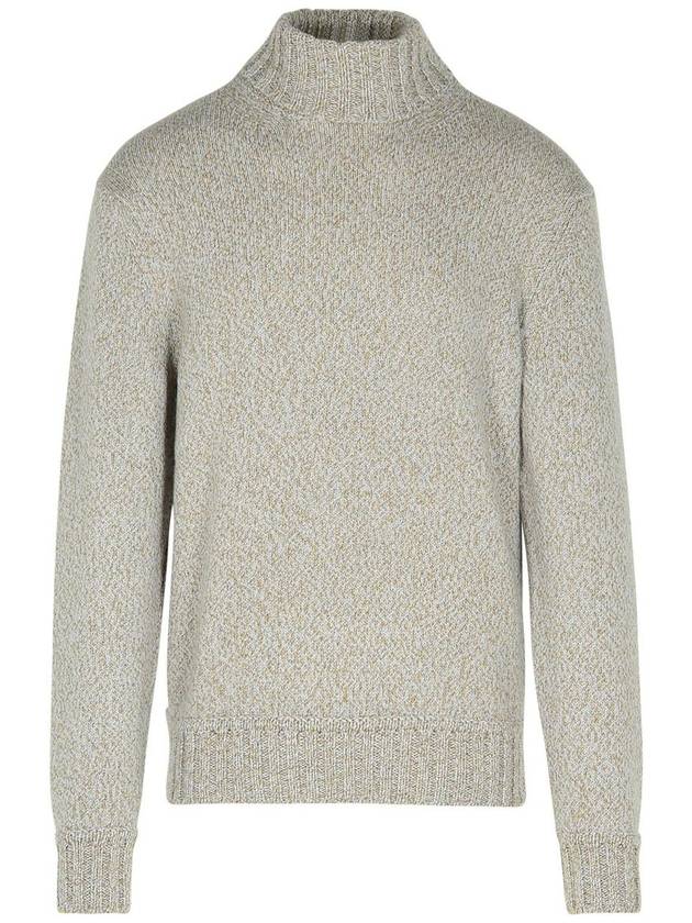 Zegna Brown Cashmere Turtleneck Sweater - ERMENEGILDO ZEGNA - BALAAN 1