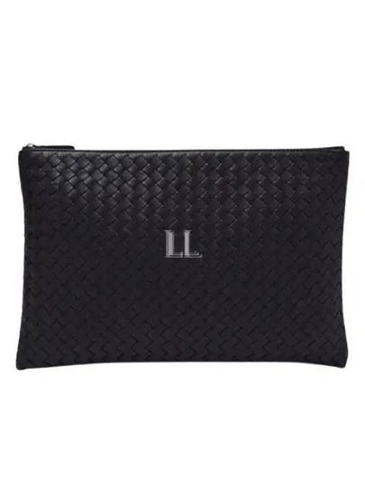 Intrecciato Clutch Bag Black - BOTTEGA VENETA - BALAAN 2