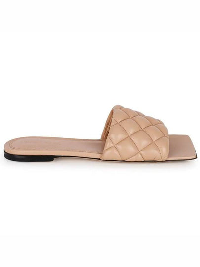 Padded Quilted Slippers Beige - BOTTEGA VENETA - BALAAN 2