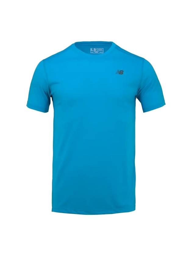 SS Performance Sport Short Sleeve T-Shirt Blue - NEW BALANCE - BALAAN 1