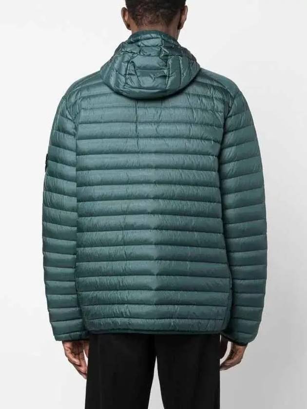 Room Woven Chamber Recycled Nylon Down Padding Hooded Jacket Green - STONE ISLAND - BALAAN 6