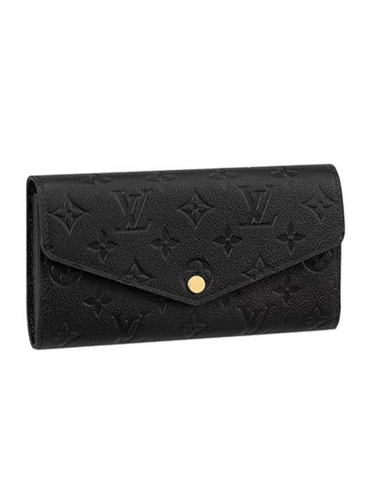 Sarah Monogram Long Wallet Black - LOUIS VUITTON - BALAAN 1