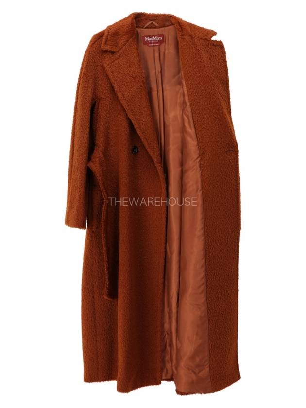 GENARCA Alpaca Wool Coat Terracotta 60162513 - MAX MARA - BALAAN 3