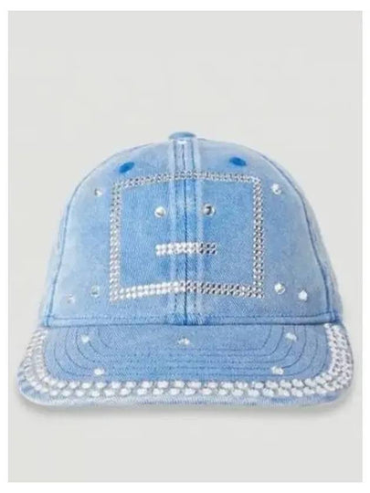 Crystal Face Logo Ball Cap Blue - ACNE STUDIOS - BALAAN 2