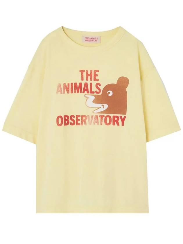 Kids Bear Printing Overfit T Shirt S24021 081CN - THE ANIMALS OBSERVATORY - BALAAN 2