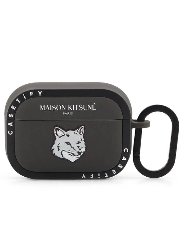 Casetify Bold Foxhead AirPod Pro 2 Case Black - MAISON KITSUNE - BALAAN 1