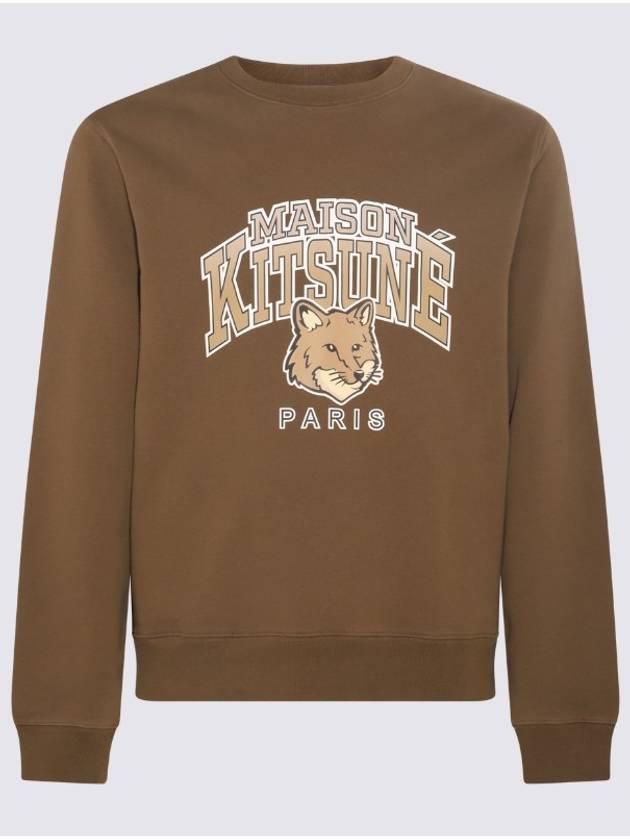 Campus Fox Regular Sweatshirt Khaki - MAISON KITSUNE - BALAAN 2