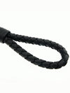 Intrecciato Leather Key Ring Black - BOTTEGA VENETA - BALAAN 3