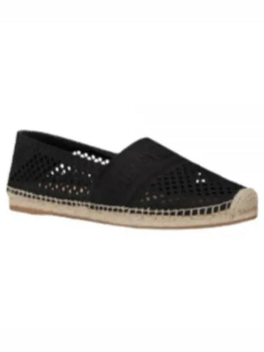 Granville mesh logo embroidered espadrille slip-ons black - DIOR - BALAAN.