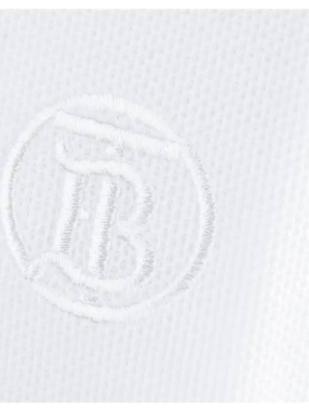 Collar Detail Polo Shirt White - BURBERRY - BALAAN 4