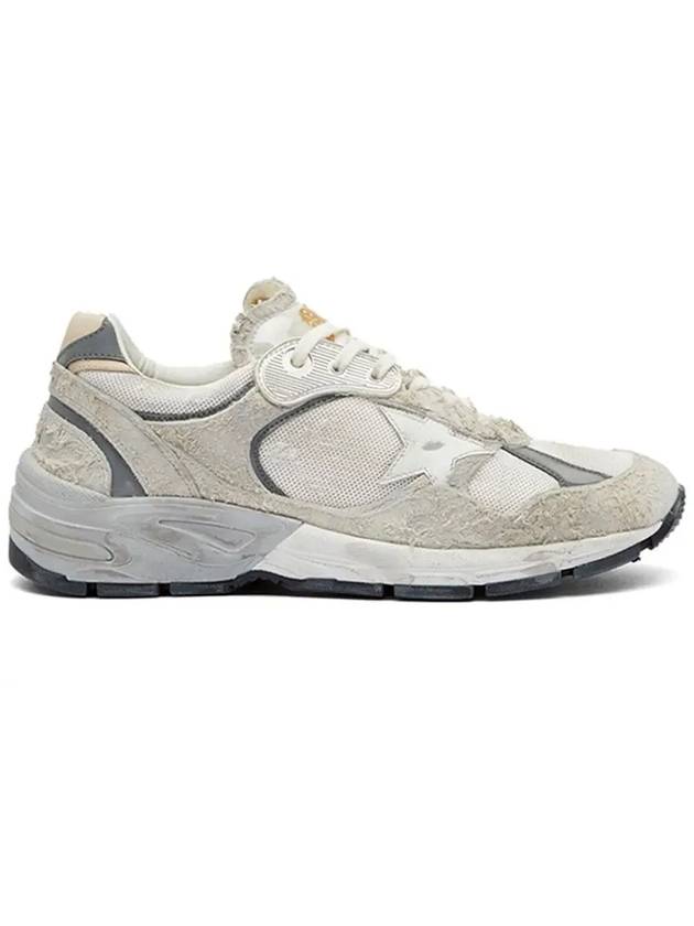 Mesh and Suede Leather Dad-Star Sneakers White Beige - GOLDEN GOOSE - BALAAN 2