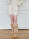 Ribbon Pointed Fleece Short pants Ivory - OPENING SUNSHINE - BALAAN 1