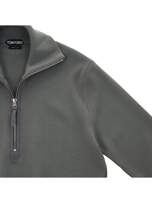 Half zip-up high neck wool knit BAM62 TFK125 V04 - TOM FORD - BALAAN.