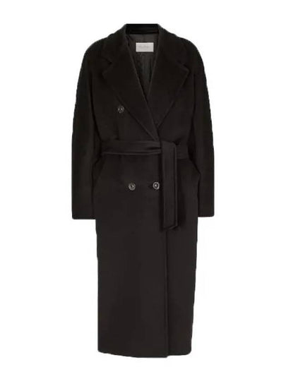 Tan Madame Wool Coat Black 241118F059004 - MAX MARA - BALAAN 2