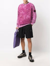 Men's Acid Wash Sweatshirt Purple - STONE ISLAND - BALAAN 6