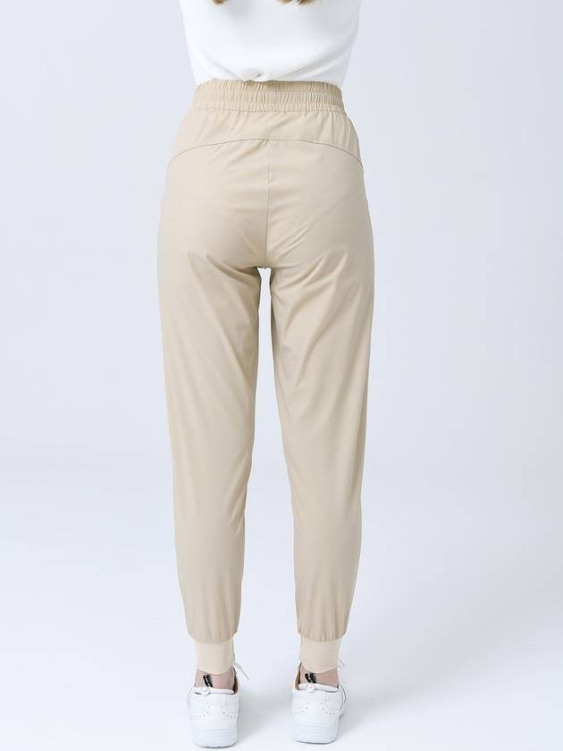 Air Cool Waist Banding String Soft Beige Slim Fit Jogger Pants DO3242JOPT005 1 - DOYOUKNOWMC GOLF WEAR - BALAAN 5