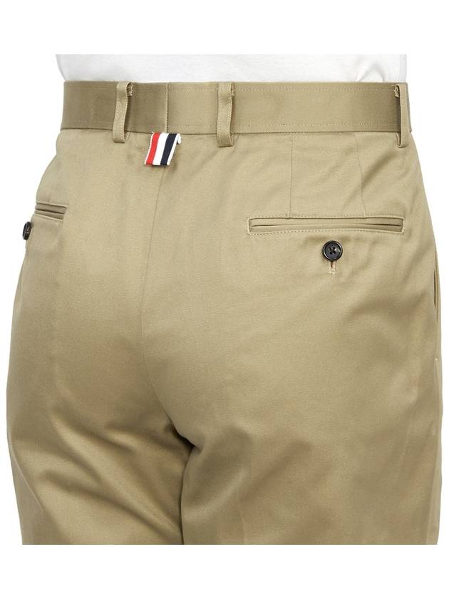 Unconstructed Chino Cotton Twill Shorts Beige - THOM BROWNE - BALAAN 9