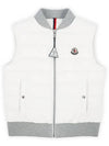 Kids OLU Lightweight Padded Vest Ivory 1A00059 54A81 034 8 10A - MONCLER - BALAAN 1