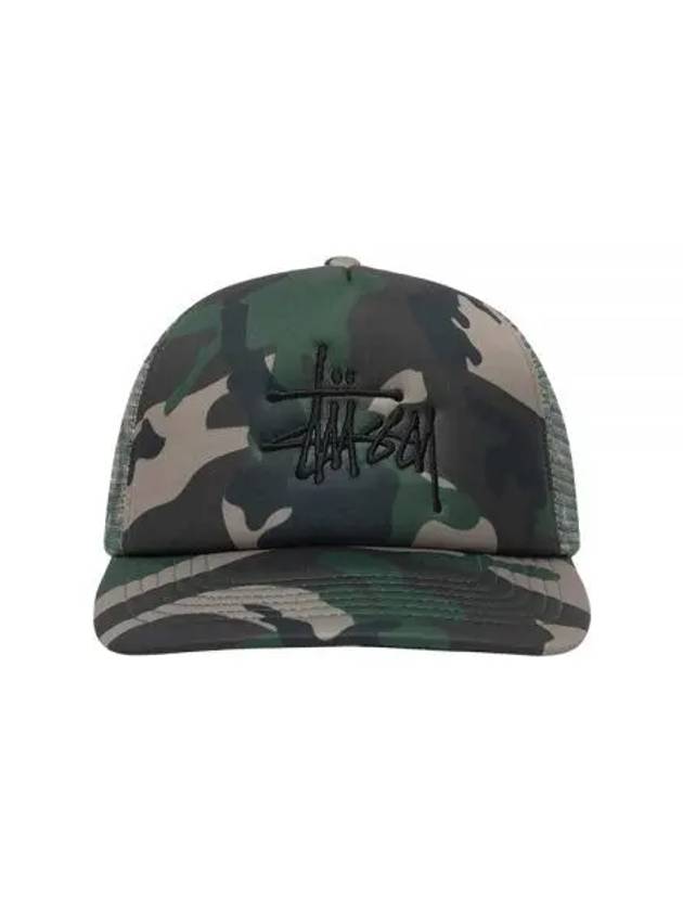 Big Basic Trucker Snapback Camo - STUSSY - BALAAN 1