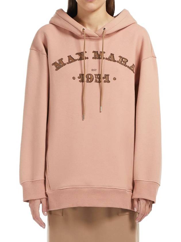 Adito Logo Hoodie Top Pink - MAX MARA - BALAAN.