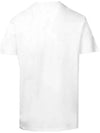 Logo Hem Cotton Short Sleeve T-Shirt White - JIL SANDER - BALAAN.
