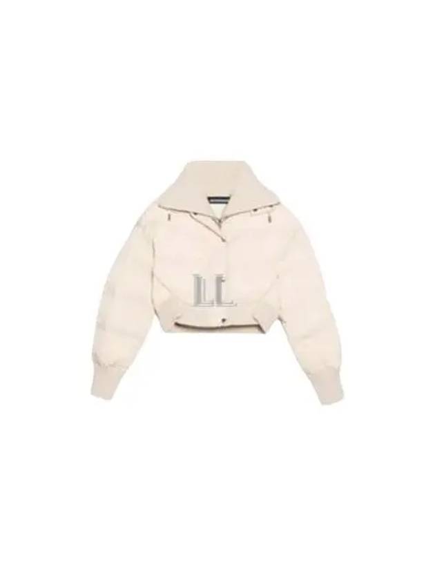 La Doudoune Caraco Ribbed Puffer Crop Padded Jacket Off-White - JACQUEMUS - BALAAN 2