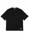 Equestrian Knight Patch Cotton Short Sleeve T-Shirt Black - BURBERRY - BALAAN 2