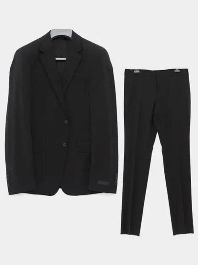 Light Stretch Wool Suit Black - PRADA - BALAAN 2