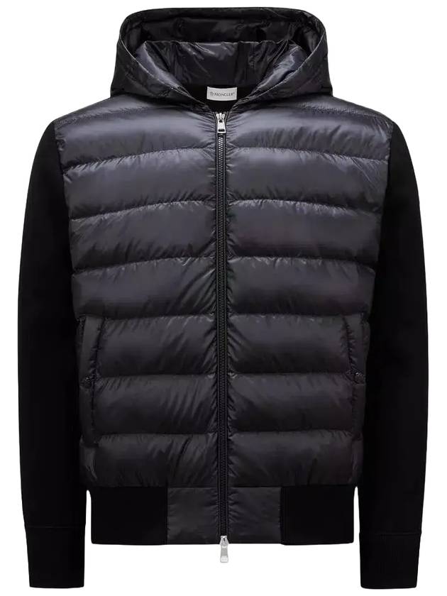 Quilted wool cardigan black - MONCLER - BALAAN 2