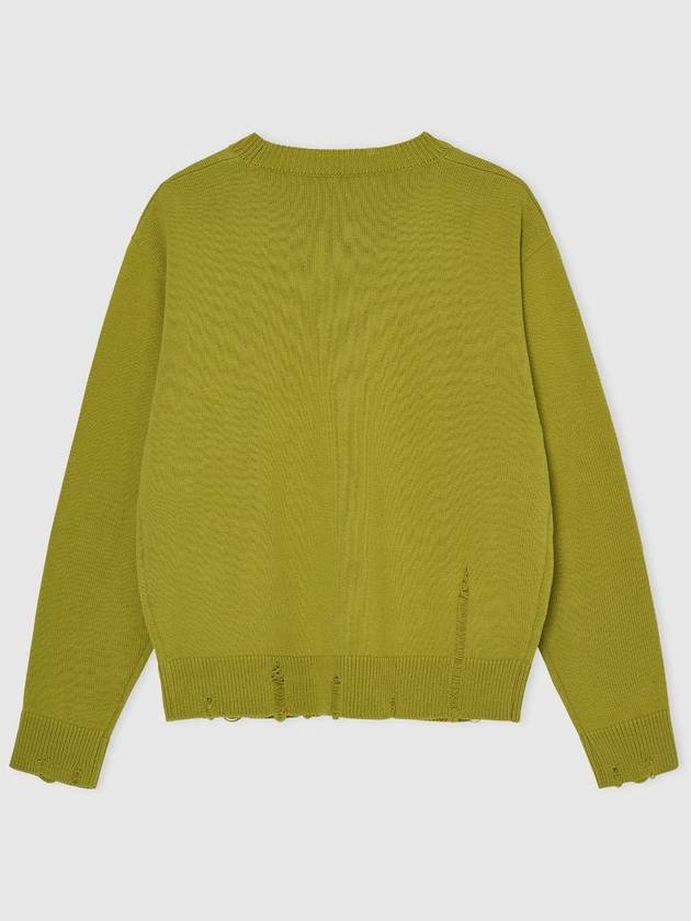 GOU DAMAGED CARDIGAN OLIVE - NOICE - BALAAN 4