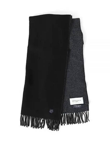 FOX HEAD PATCH SCARF LM06201WA0018 O190 Foxhead wool - MAISON KITSUNE - BALAAN 1