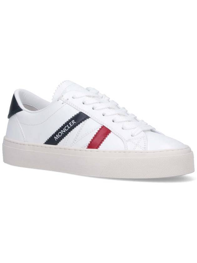 Monaco M Low-Top Sneakers Optical White - MONCLER - BALAAN 3