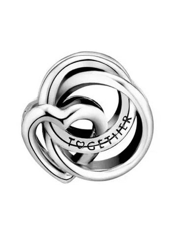 Family Always Encircled Heart Bracelet Charm Silver - PANDORA - BALAAN 1