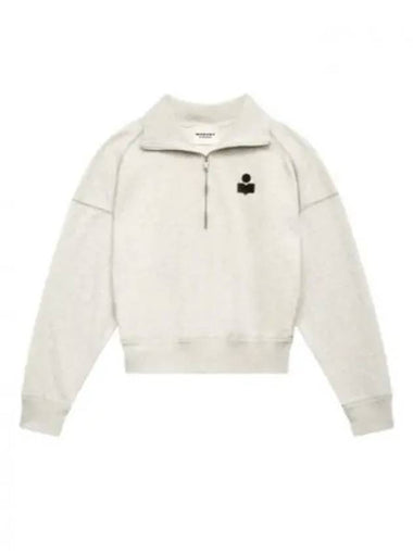 ROSS SW0093FA A1M07E ECKI logo half zip up sweatshirt - ISABEL MARANT - BALAAN 1