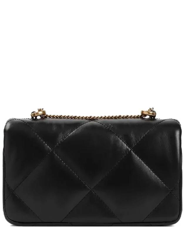 Kira Diamond Quilted Flap Cross Bag Black - TORY BURCH - BALAAN 3