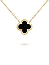 Pure Alhambra Pendant Gold Necklace Onyx - VANCLEEFARPELS - BALAAN 1