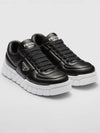 Padded Nappa Leather Low Top Sneakers Black - PRADA - BALAAN 3